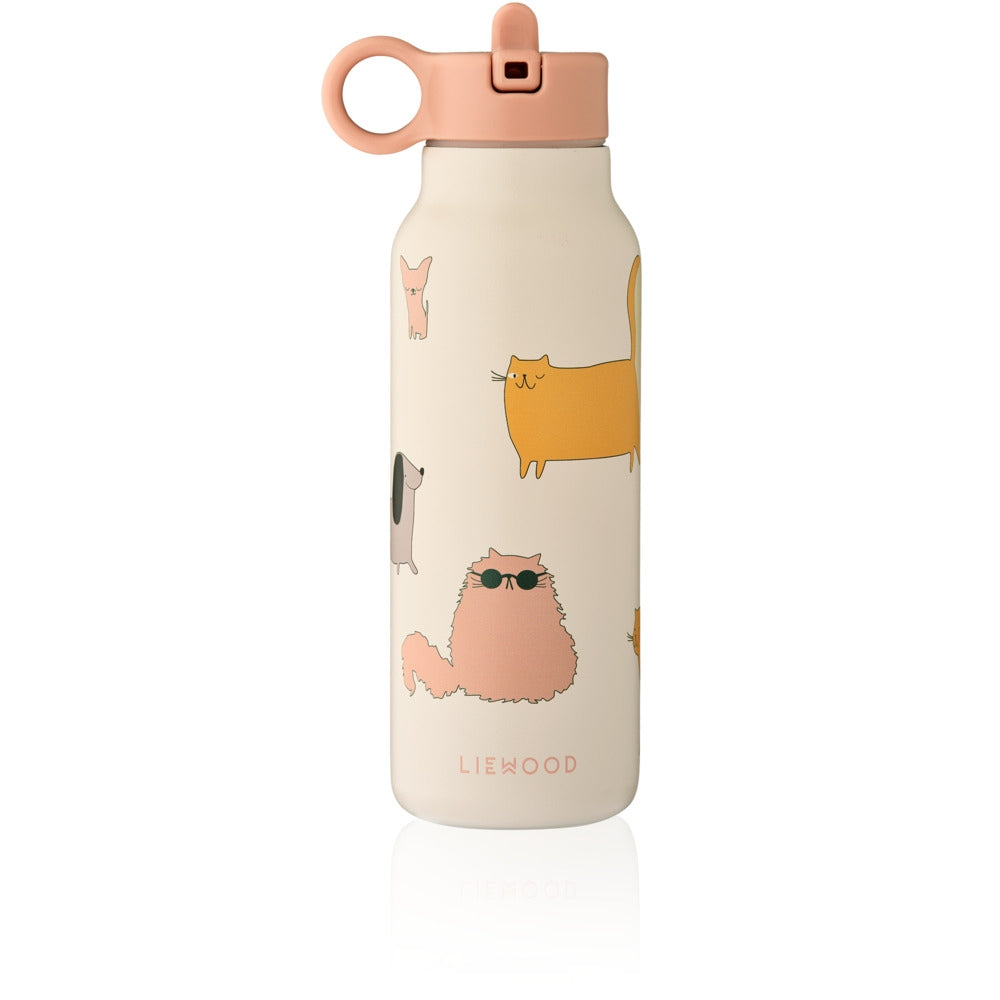 Drikkeflaske Falk i stål 350 ml Cats and Dogs forfra