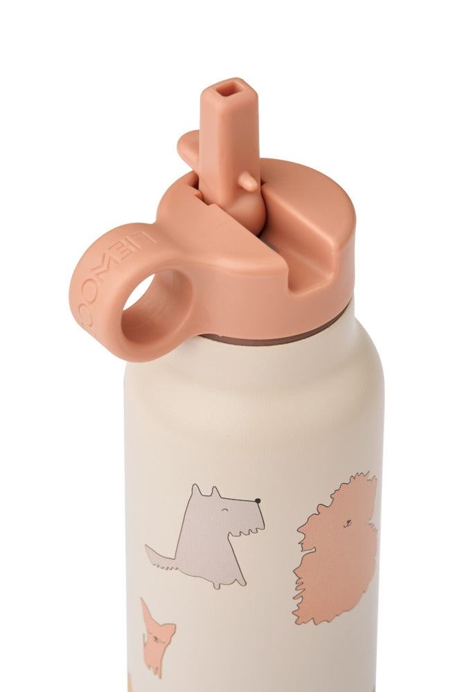 Drikkeflaske Falk i stål 350 ml Cats and Dogs detaljer