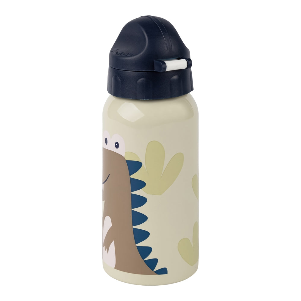 Drikkeflaske for barn dinomotiv 400 ml BPA-fri bakside