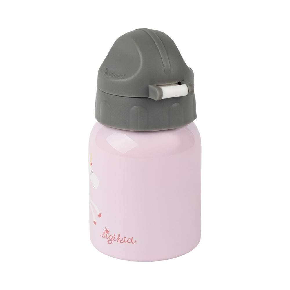 Drikkeflaske for barn enhjørningsmotiv 250 ml BPA-fri bakside