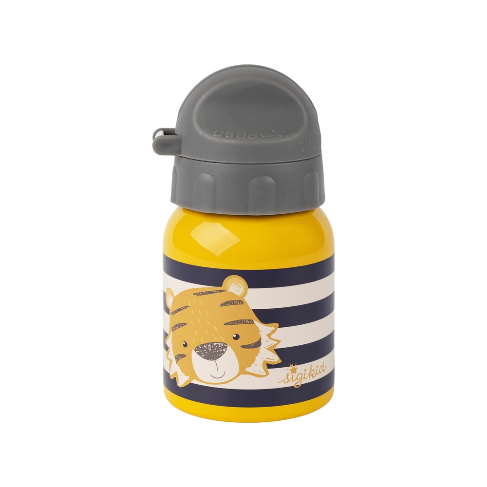 Drikkeflaske for barn tigermotiv 250 ml BPA-fri forfra