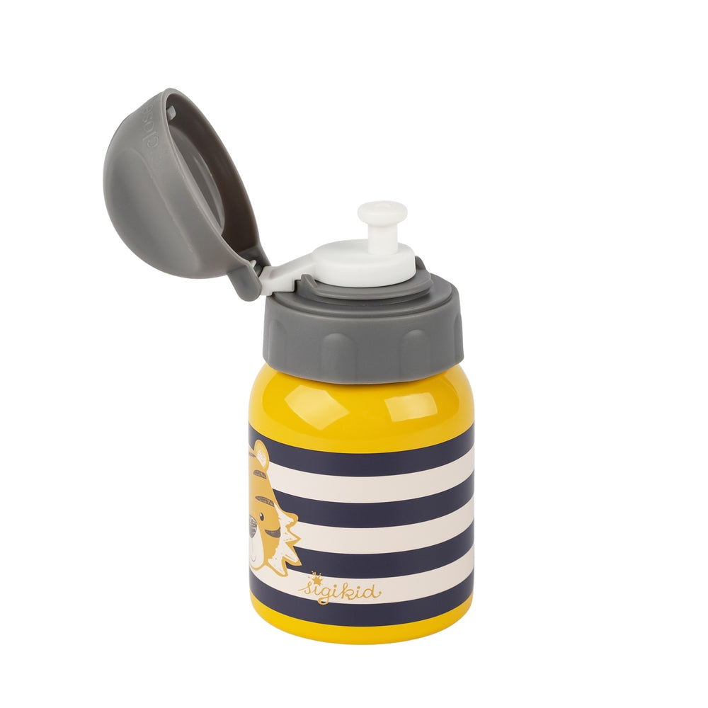 Montert drikkeflaske for barn tigermotiv 250 ml BPA-fri med fokus på motiv