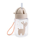 Drikkeflaske med sugerør Celebration sand 280 ml - Done by Deer bakside