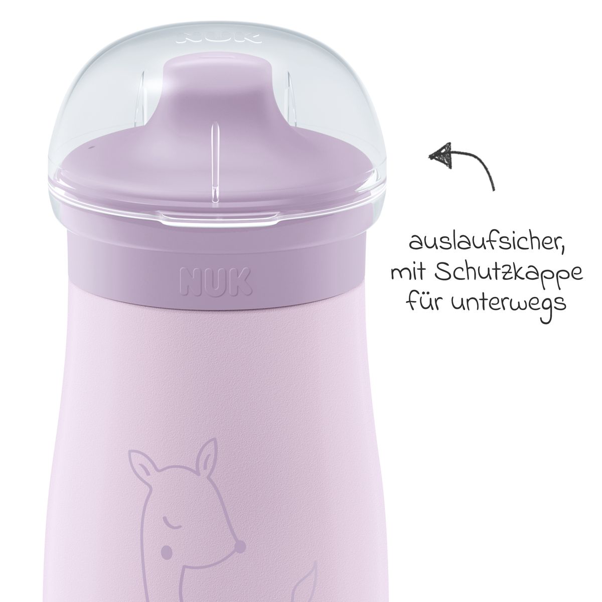 Detalj av drikketut på Drikkeflaske Mini-Me Sip Cup i rustfritt stål 300 ml