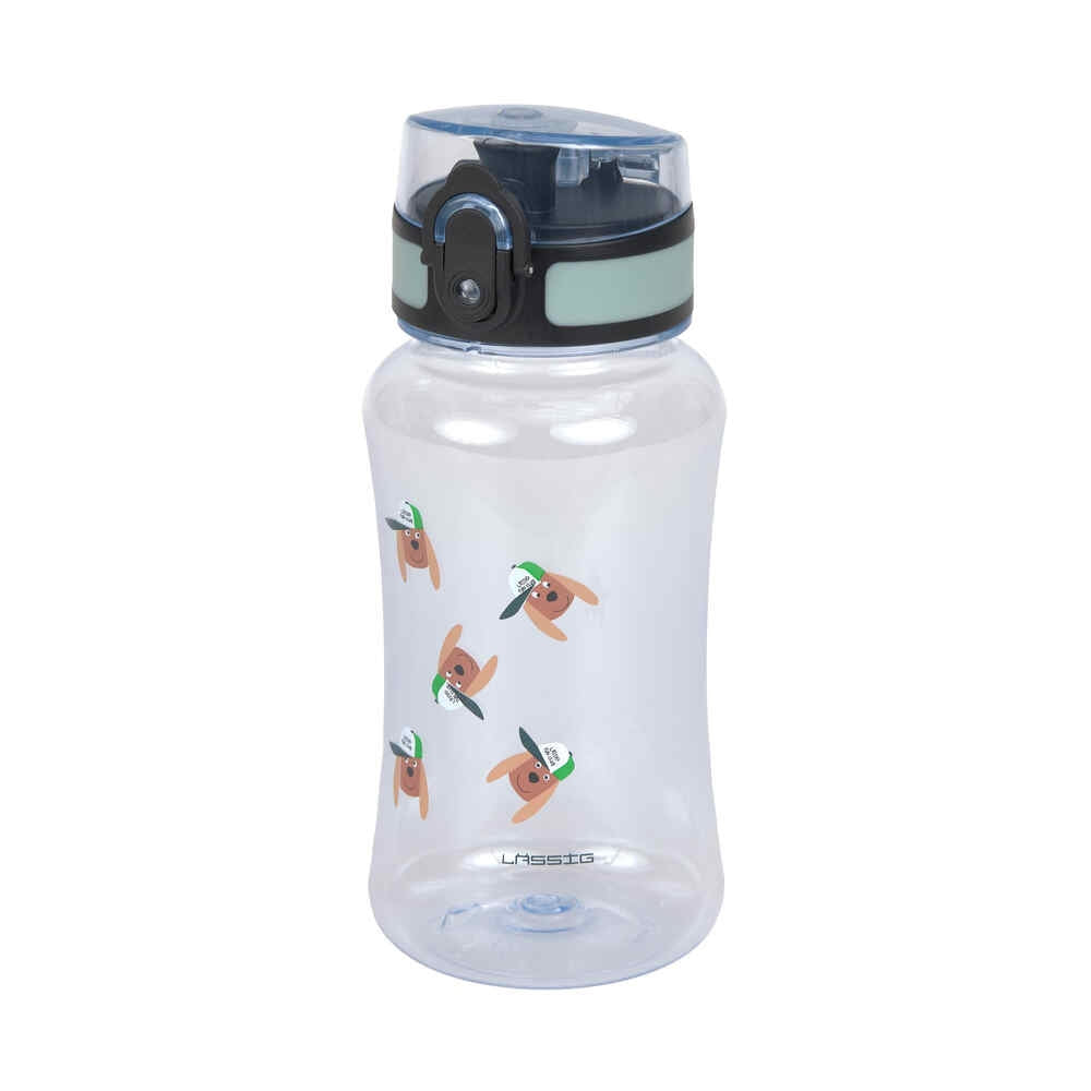Drikkeflaske for barn Tritan 420 ml Tiny Team hund forfra