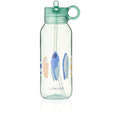 Drikkeflaske Tritan 500 ml med sugerør Boards/Light Peppermint forfra