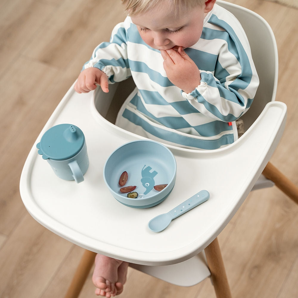 Detalj av tuten på Drikkekopp med tut Foodie Happy Dots blå