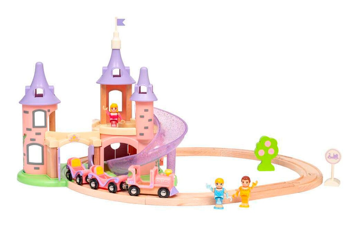 Drømmeslott togbanesett Disney Princess 26 deler forfra