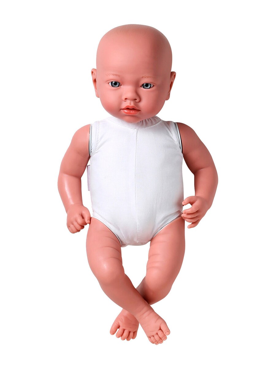 Dukke 40 cm med myk kropp og vaniljeduft outfit
