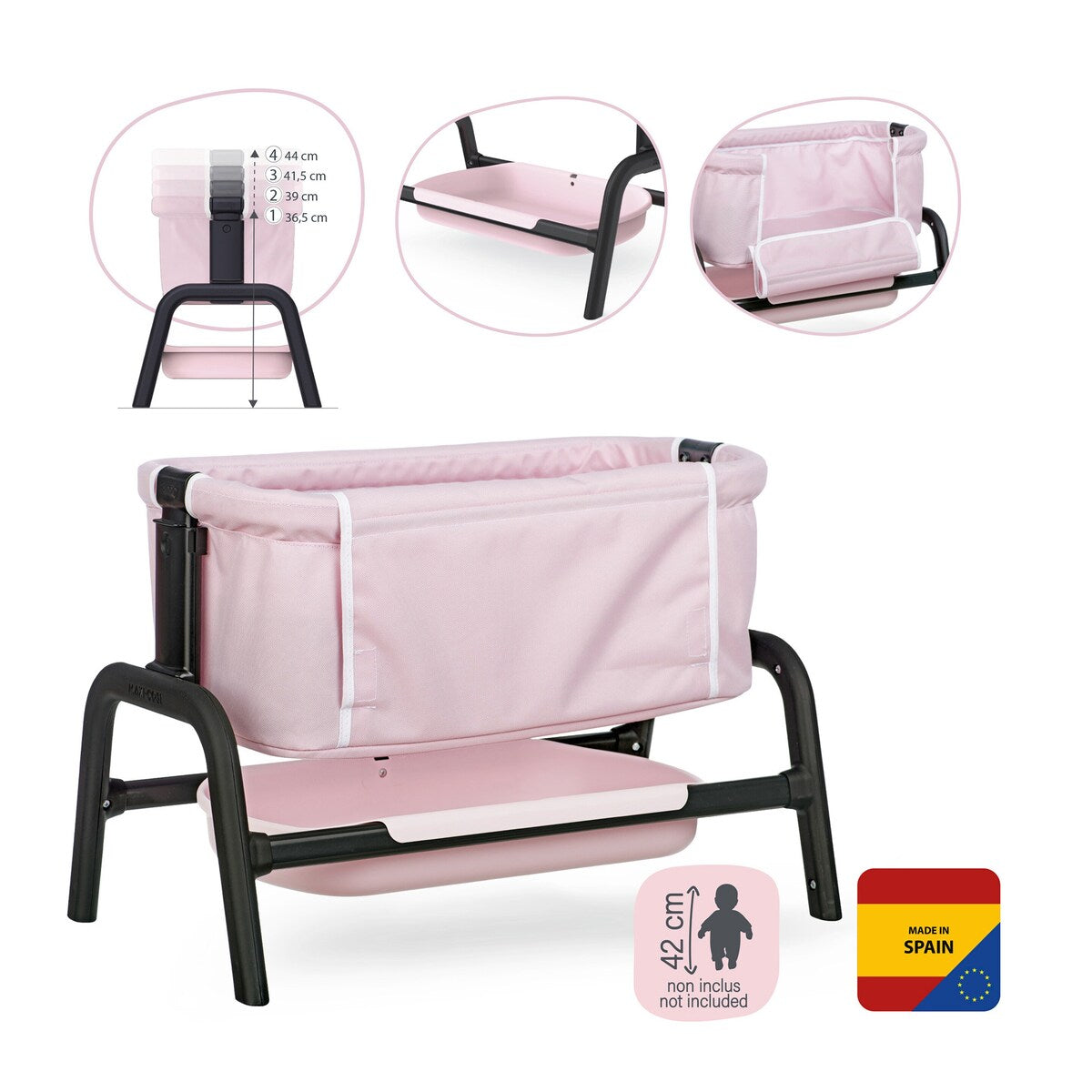 Dukke bedside-seng Maxi-Cosi bakside