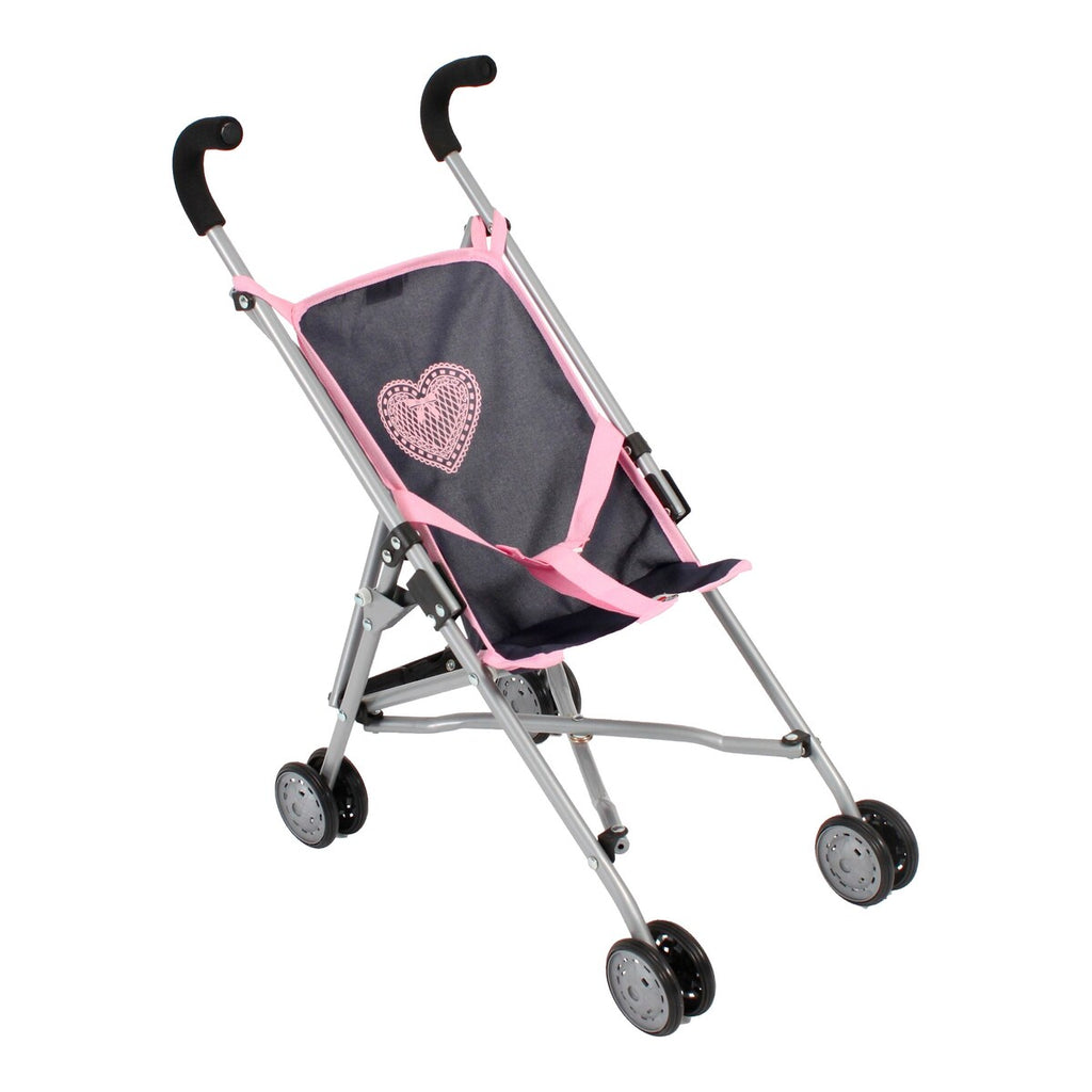 Dukke-buggy Mini Roma 50x29x57 cm bakside