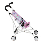 Dukke-buggy Mini Roma 50x29x57 cm i rosa Flowers design