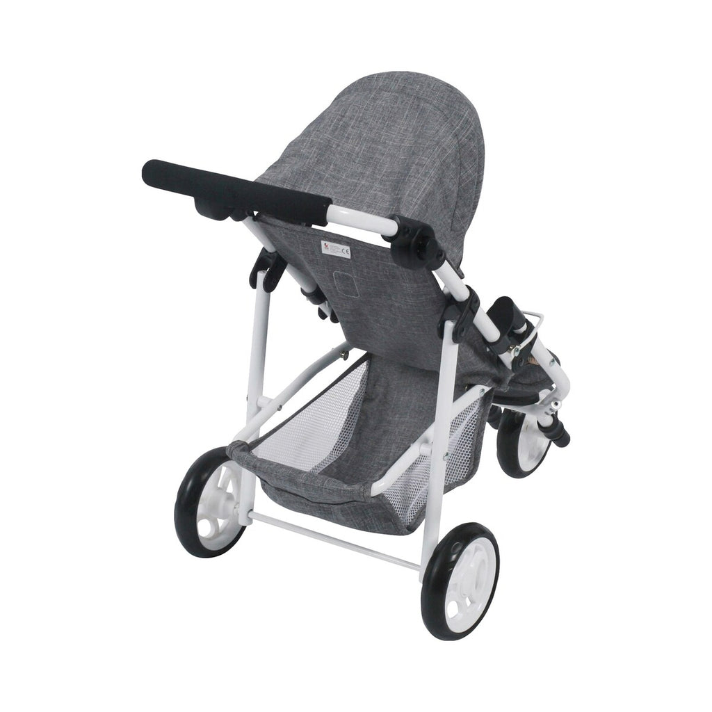 Dukke-joggebuggy Lola med åpent solskjerm