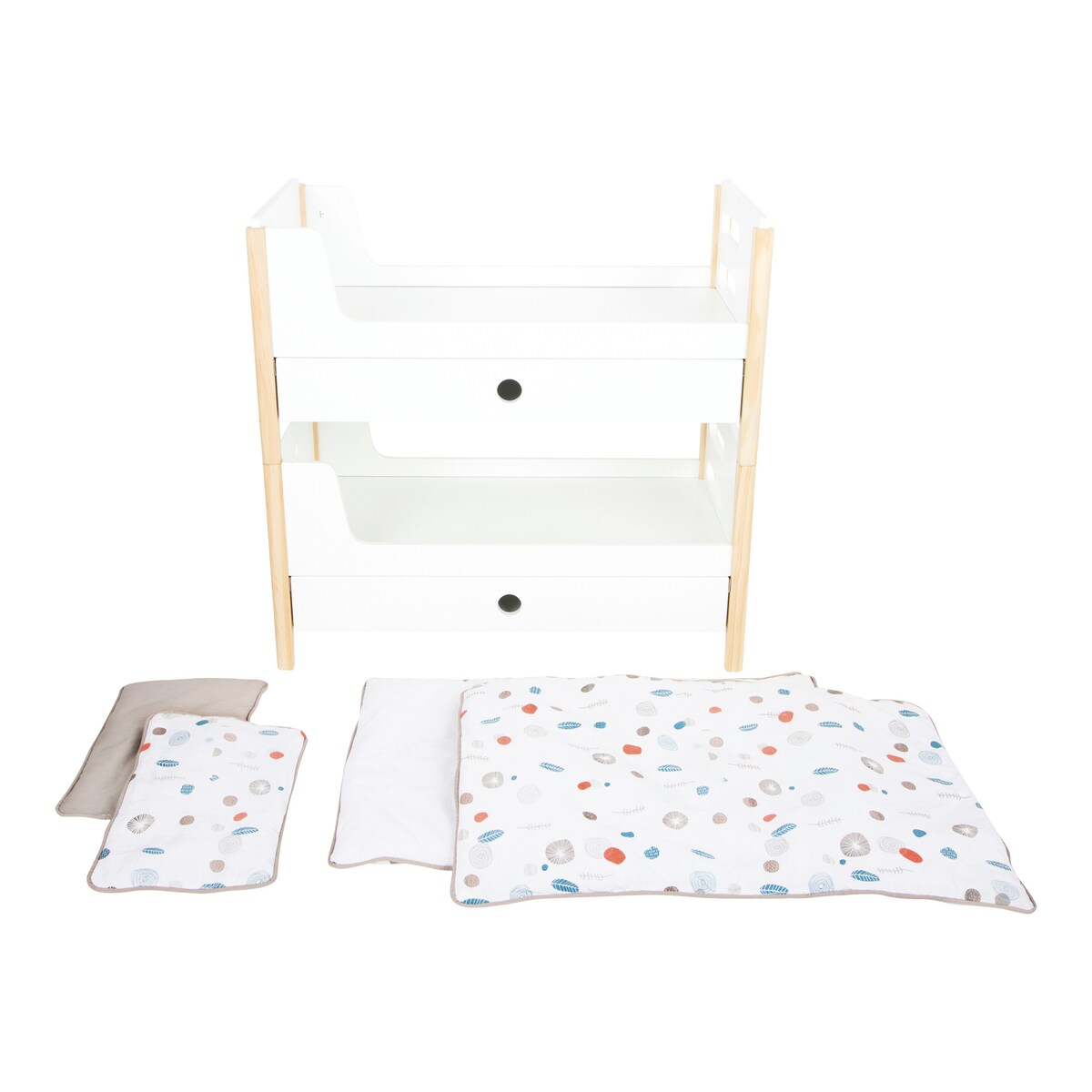 Montert Dukke-køyeseng i tre Little Button for dukker opptil 46 cm