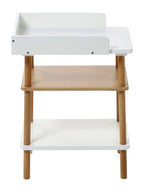 Detalj av Dukke-stellebord i tre FSC® 55 x 40 x 34 cm hvit stelleflate