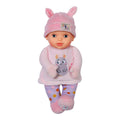 Dukke Sweetie for babies med rangle forfra