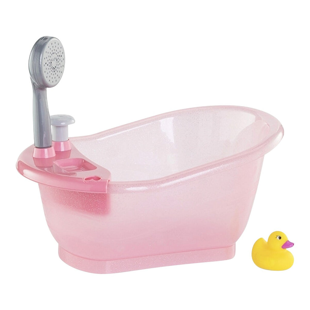 Dukkebadekar med pumpefunksjon for 30-36 cm dukker forfra
