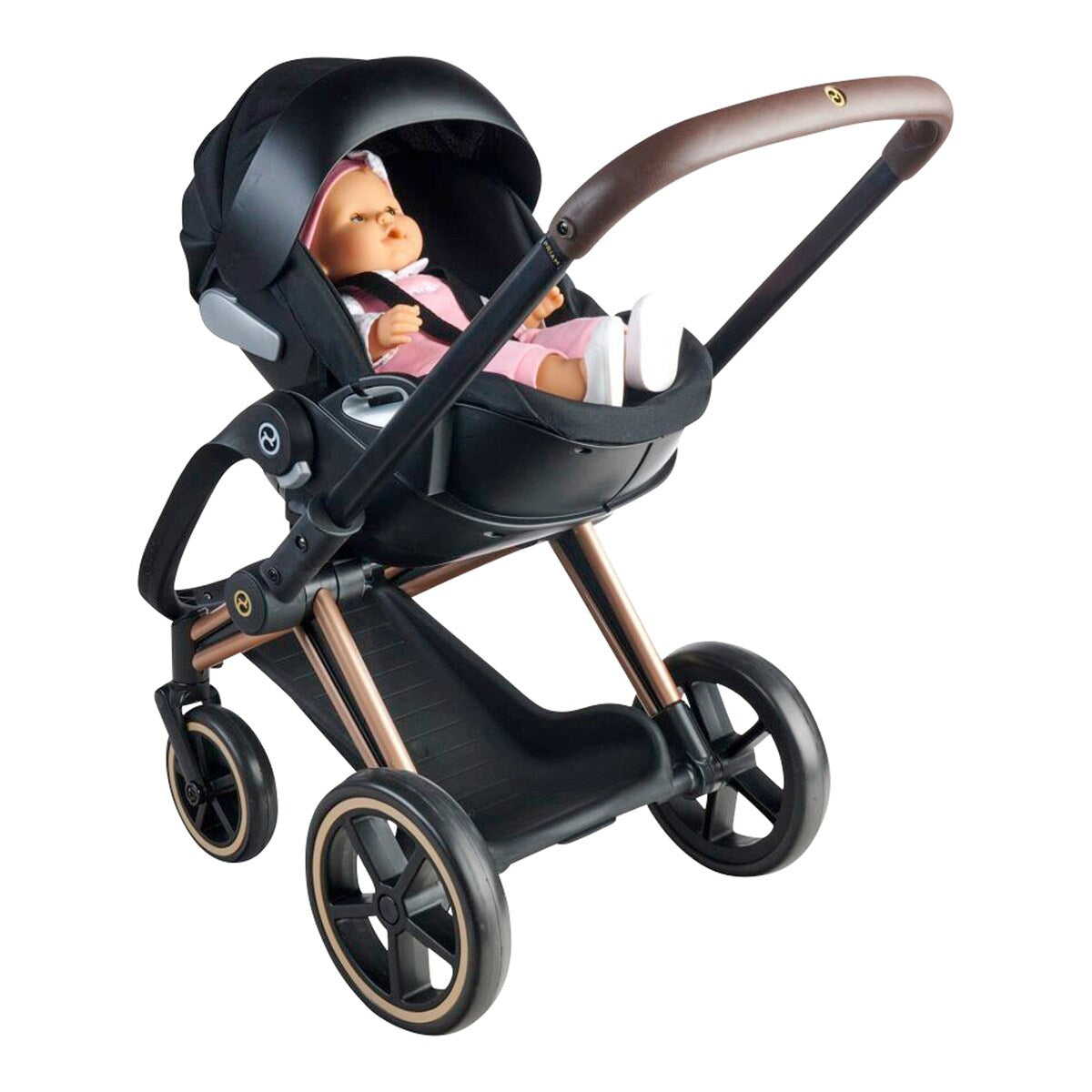 Montert Dukkebærestol Cybex for dukker 36-42 cm med solskjerm