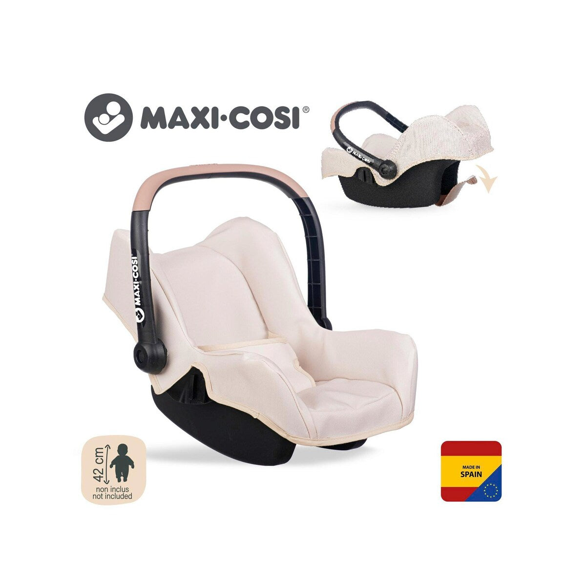 Dukkebilstol Maxi-Cosi for dukker opptil 42 cm pakket for levering