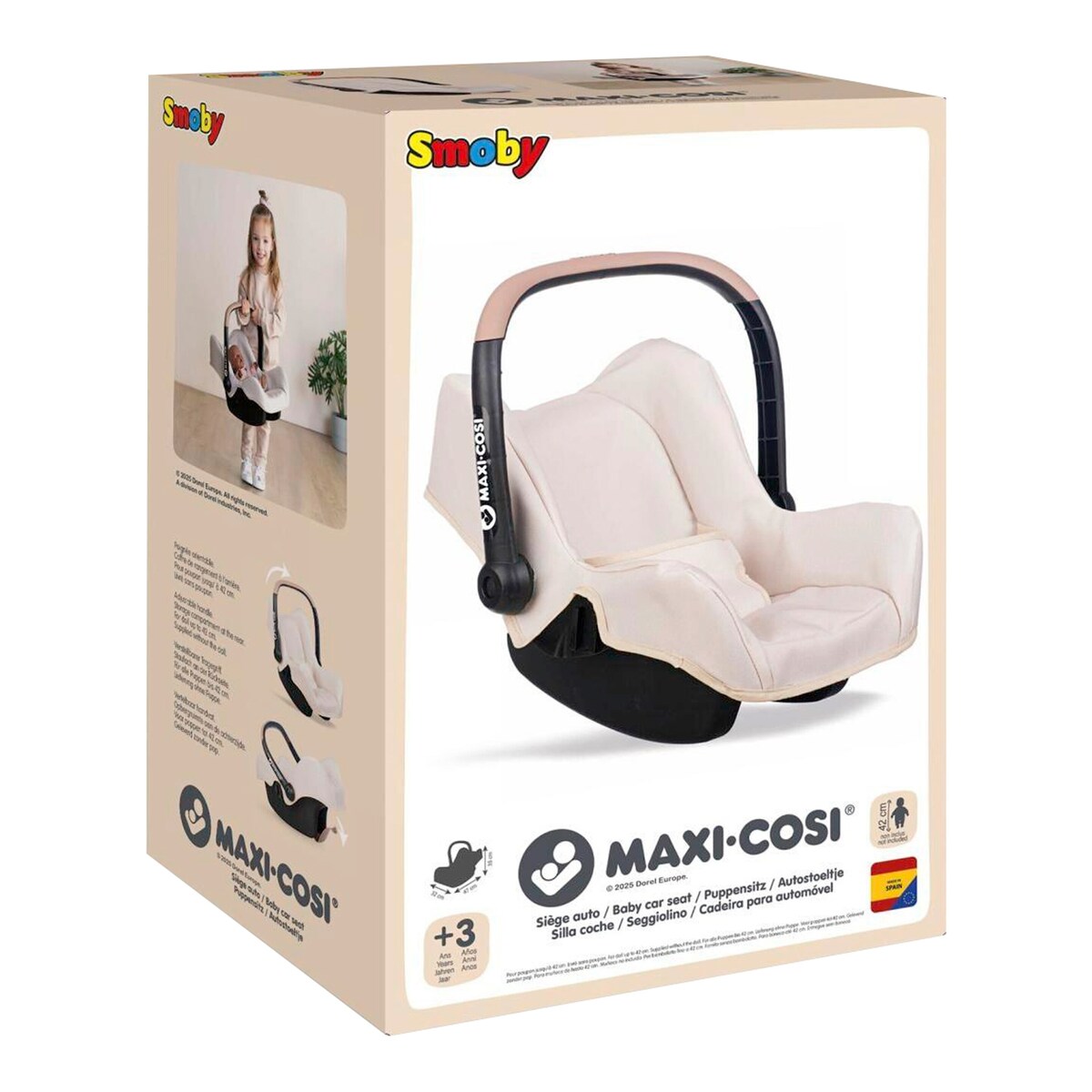 Dukkebilstol Maxi-Cosi for dukker opptil 42 cm detalj av plastmateriale