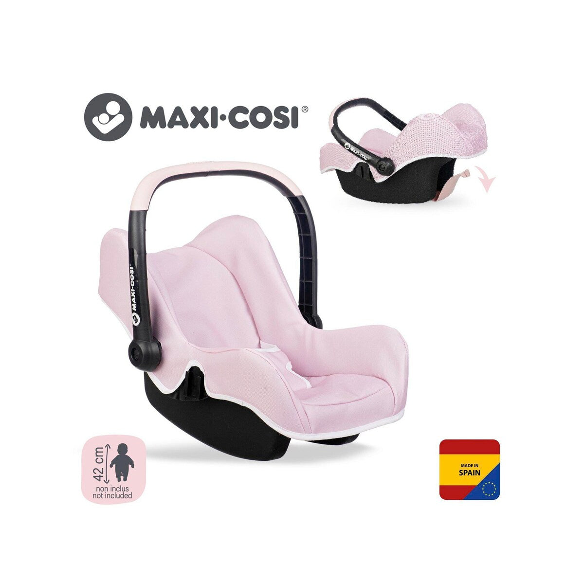 Montert Dukkebilstol Maxi-Cosi for dukker opptil 42 cm med dukke