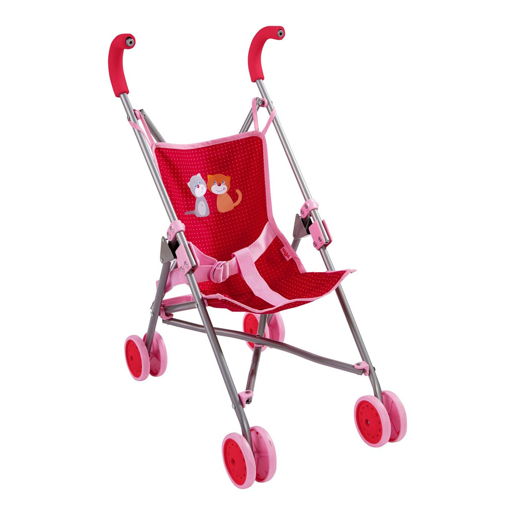 Dukkebuggy Jule sammenleggbar med sikkerhetsbelte forfra