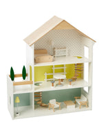 Dukkehus i tre FSC® 60 x 22,5 x 67 cm bakside
