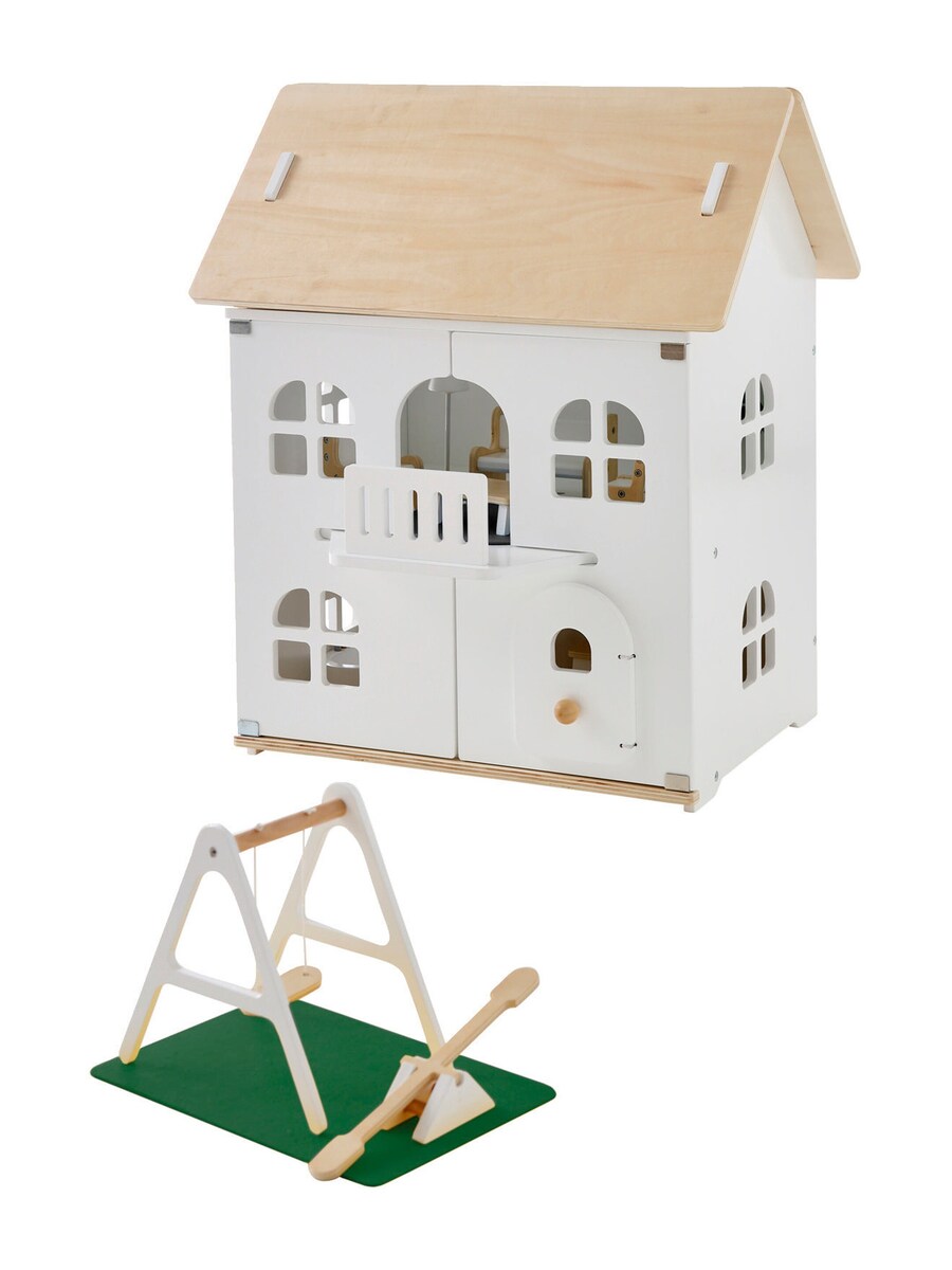 Detalj av møbler i Dukkehus med tilbehør i tre FSC®