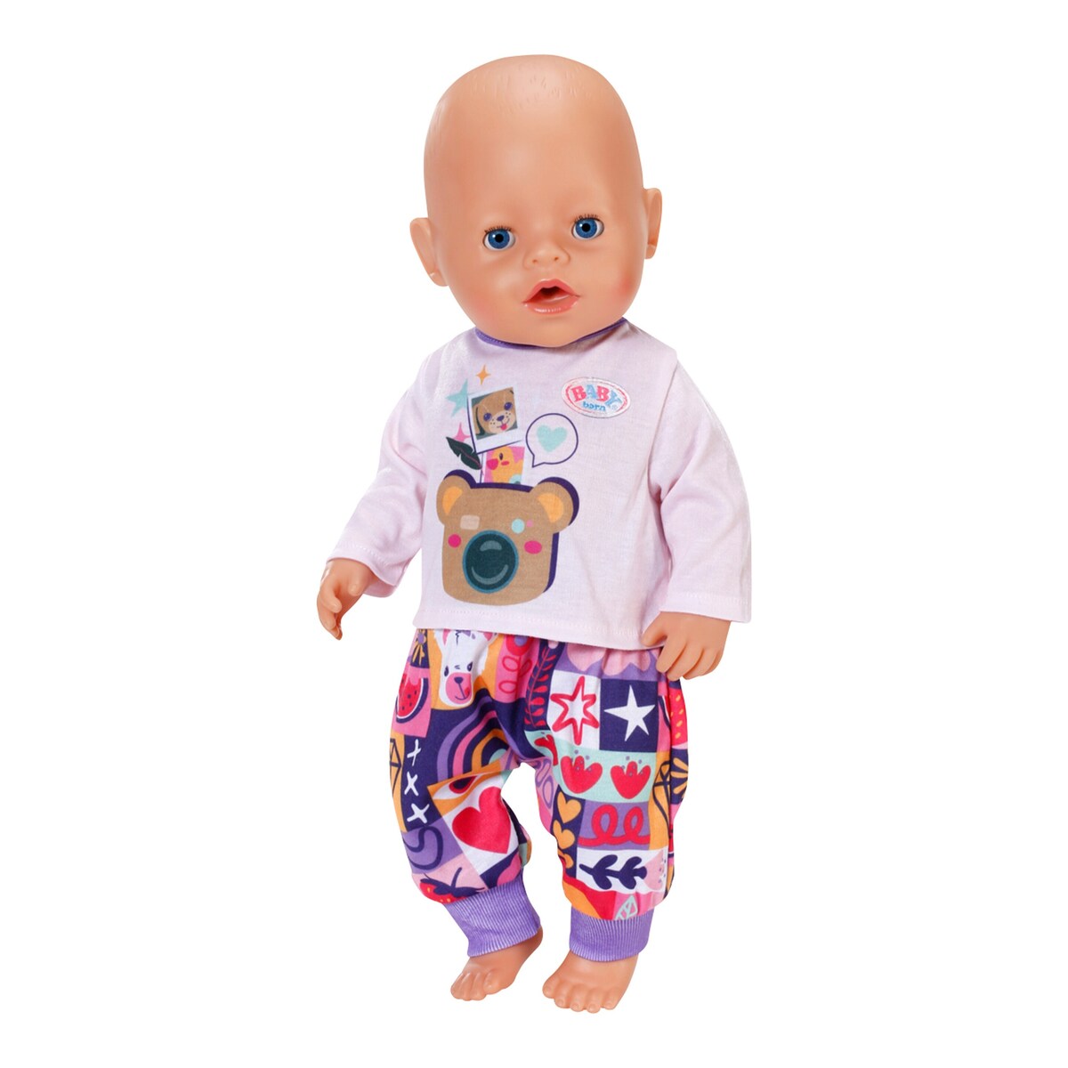 Montert Dukkeklær nyfødt-antrekk 3 deler 43 cm fra 3 år på BABY born dukke
