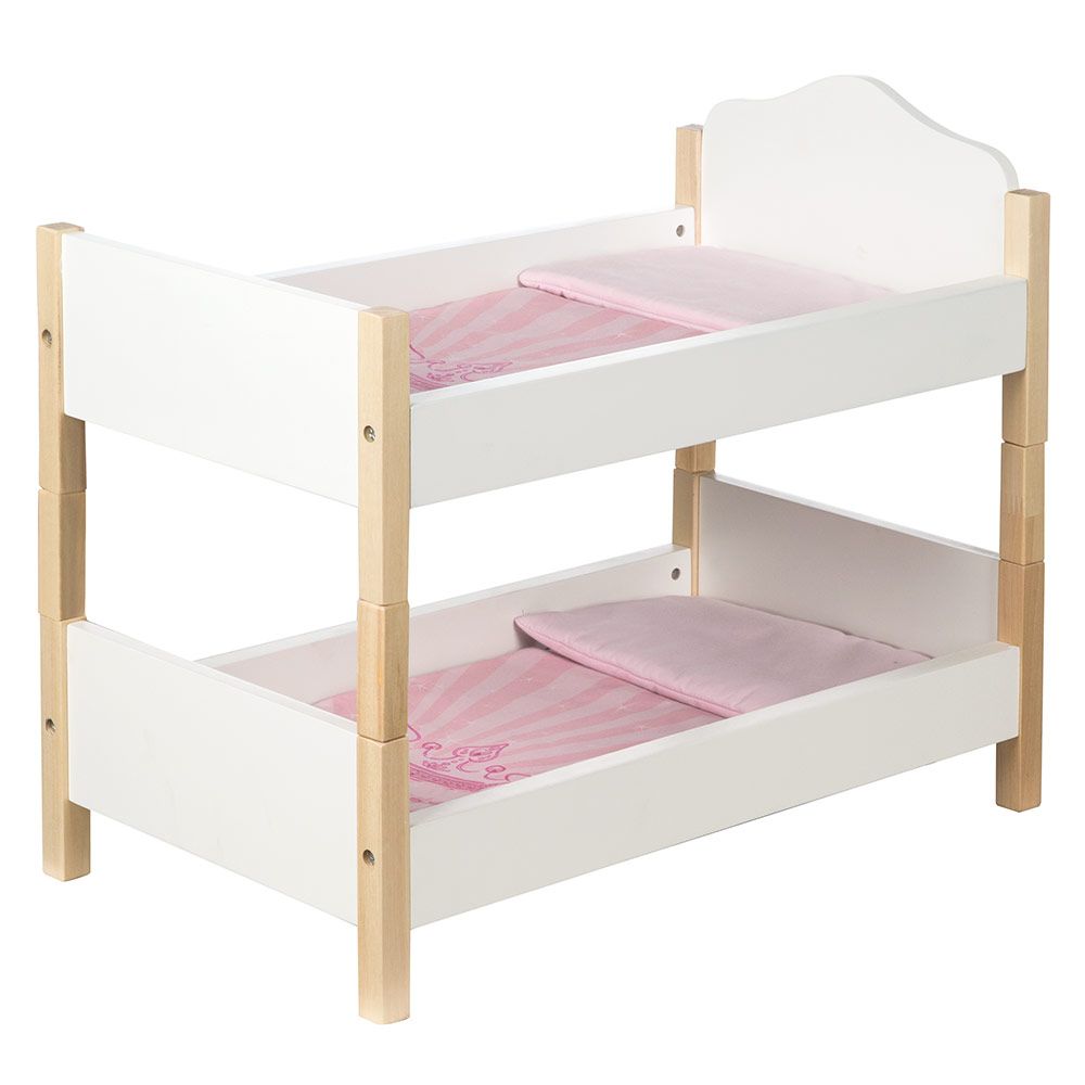 Dukkekoyeseng Scarlett i heltre med rosa detaljer