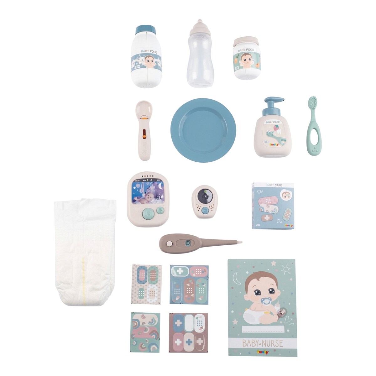 Montert Dukkelekerom 3-i-1 Baby Nurse Cocoon Smoby med tilbehør
