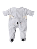 Dukkepyjamas i bomull for dukker 30-36 cm bakside med kirsebær motiv