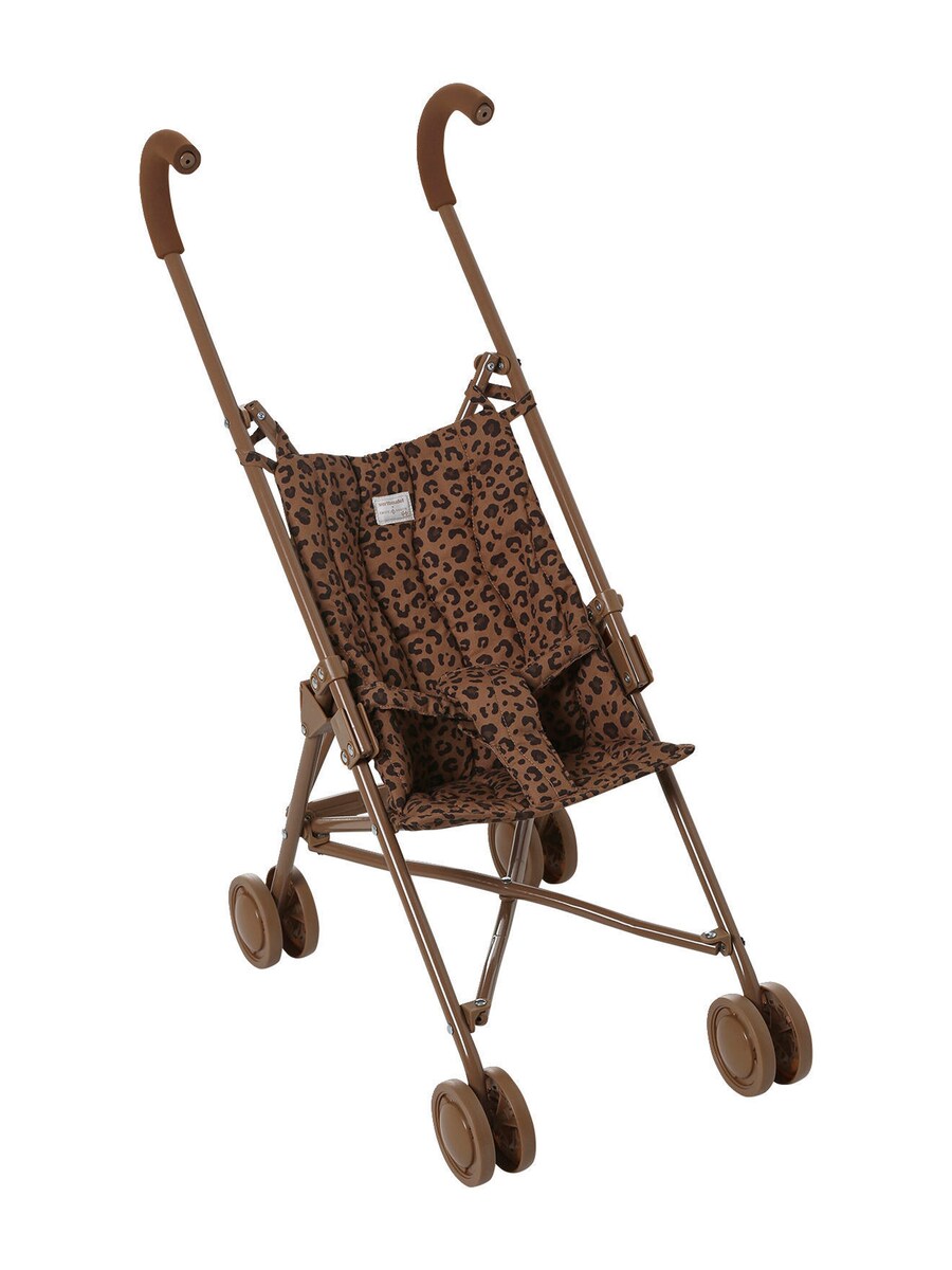 Dukkesportsvogn Leo-Capsule leopardmønster bakside