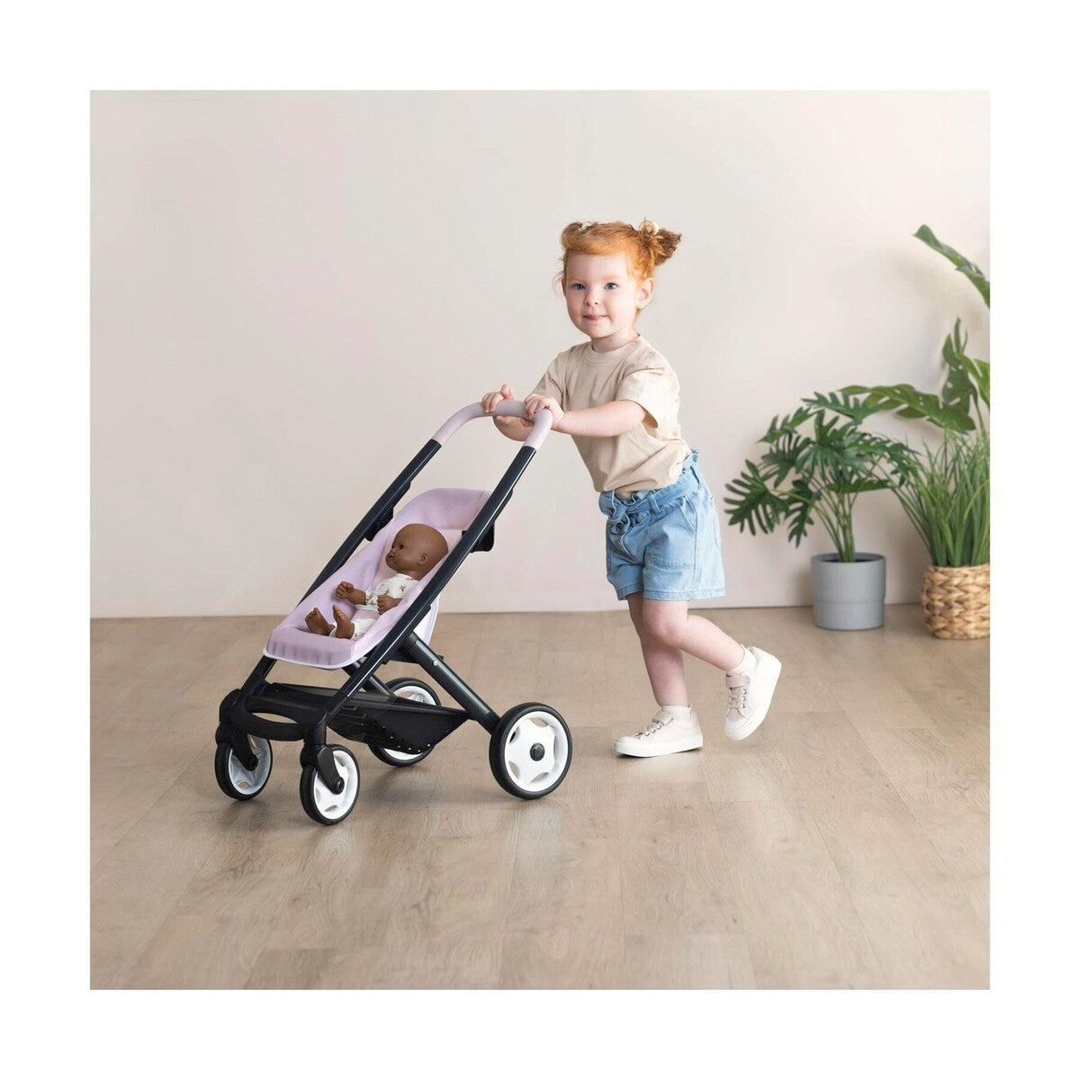 Dukkevogn 3-i-1 Maxi-Cosi-design for dukker opptil 42 cm montert