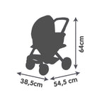 Dukkevogn 3-i-1 Maxi-Cosi-design for dukker opptil 42 cm - Smoby