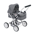 Dukkevogn Smarty med bæreveske for dukker opptil 40 cm forfra
