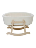 Dukkevugge MINI COCOON i bouclé/tre FSC® forfra