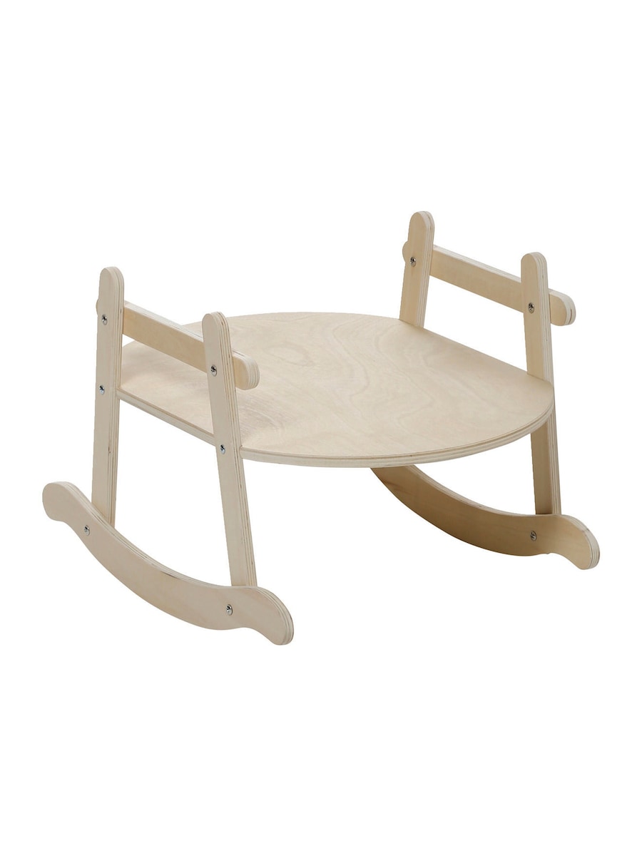 Bakside av Dukkevugge MINI COCOON i bouclé/tre FSC®