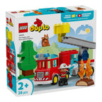 DUPLO® brannbil med slange og brannmann 10473 forfra