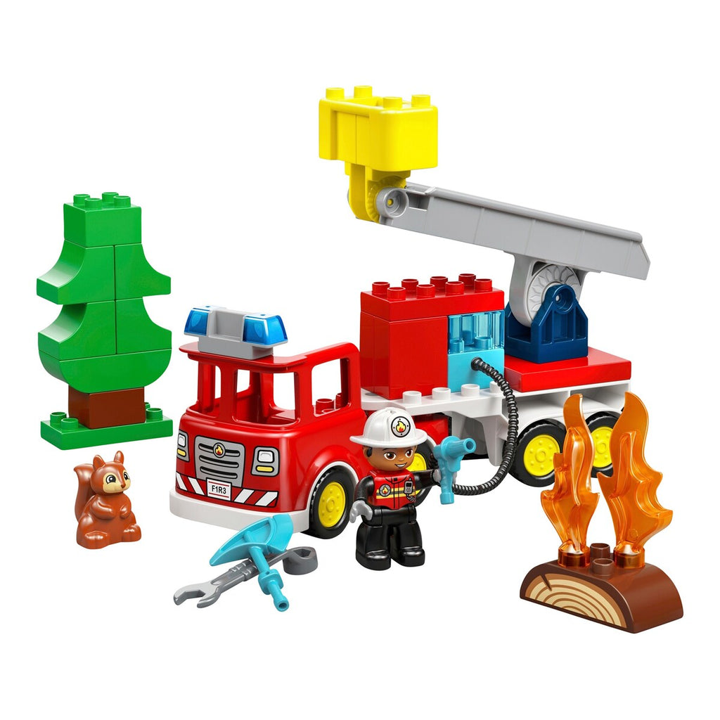 DUPLO® brannbil med slange og brannmann 10473 bakside
