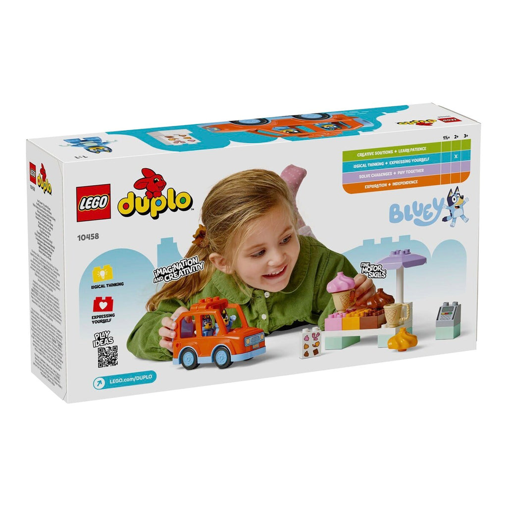 DUPLO tur til iskrembar med Bluey nærbilde iskremtilbehør
