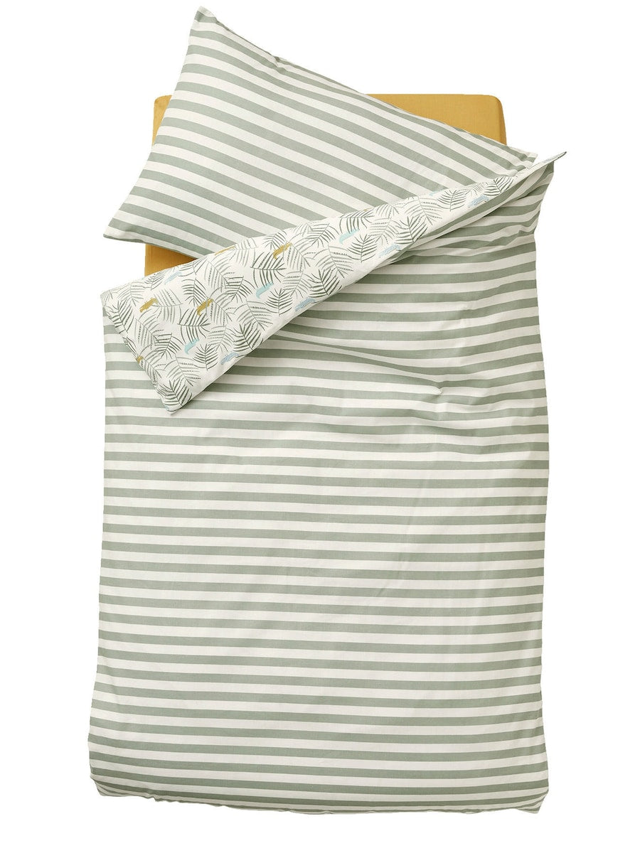 Dynetrekk for baby Trek i bomull bakside med striper