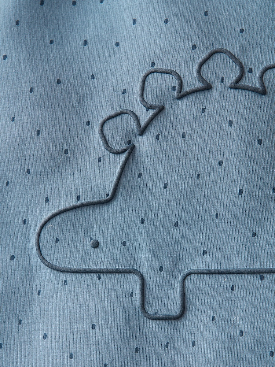 Dynetrekk for baby uten putetrekk KLEINER DINO bomull bakside med hotellåpning