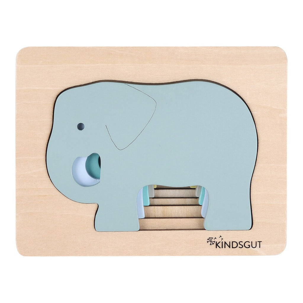 Dyrepuslespill elefant i tre forfra