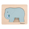 Dyrepuslespill elefant i tre forfra