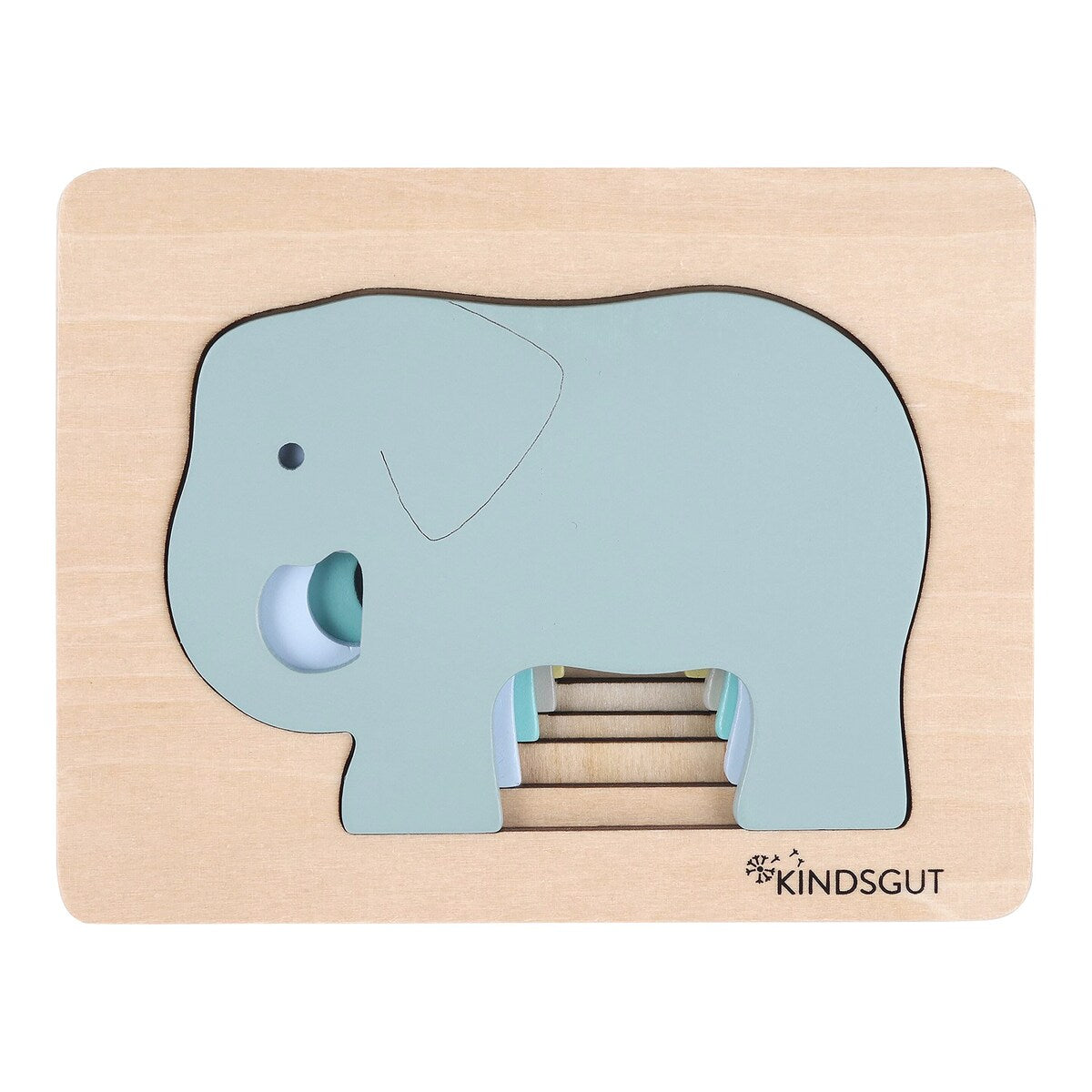 Dyrepuslespill elefant i tre forfra