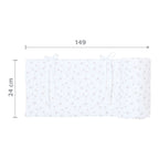 Sengebeskytter i piqué for bedside-seng Original 148x25 cm - babybay