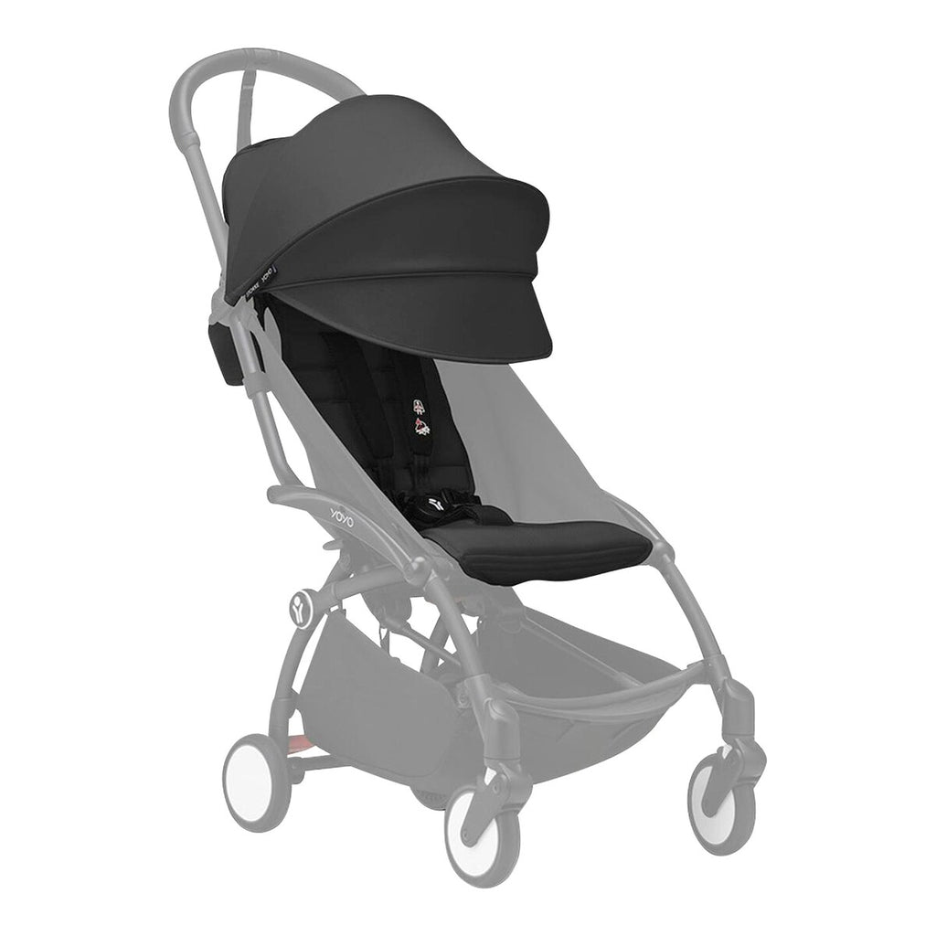 Pakke Tripp Trapp barnestol inkl. YOYO3 stell svart & tekstilsett 6+ svart - Stokke