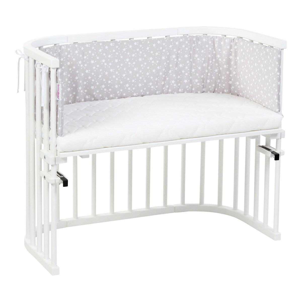 Sengebeskytter i piqué for bedside-seng Original 148x25 cm - babybay