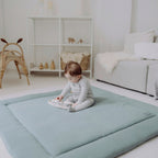Krableteppe mini-piqué 120x120 cm økologisk bomull - Emma & Noah